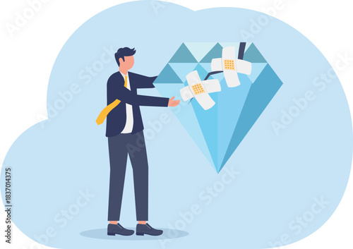 illustration of recovery of wealth assets that experienced a decline
