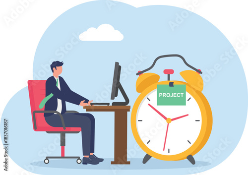  illustrating a reminder for the project completion deadline
