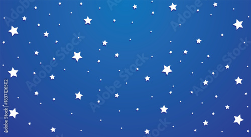 Blue background with scattered white star pattern