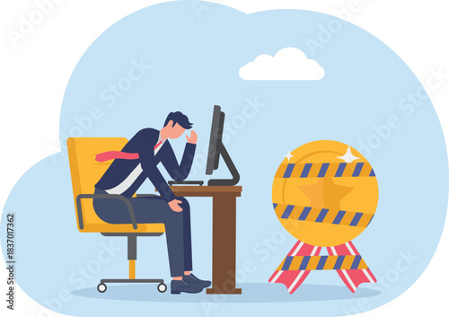 illustration of sanctions received for abusing power as a successful business

