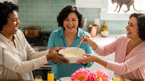 Generations of Joy: Women's Day Brunch Preparation with Family
