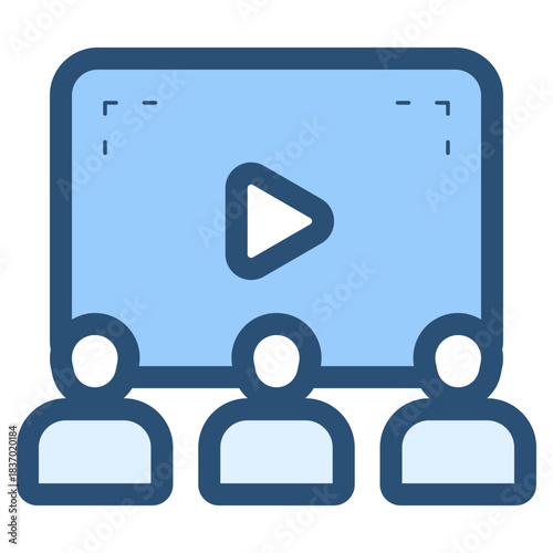 movie theater audience icon