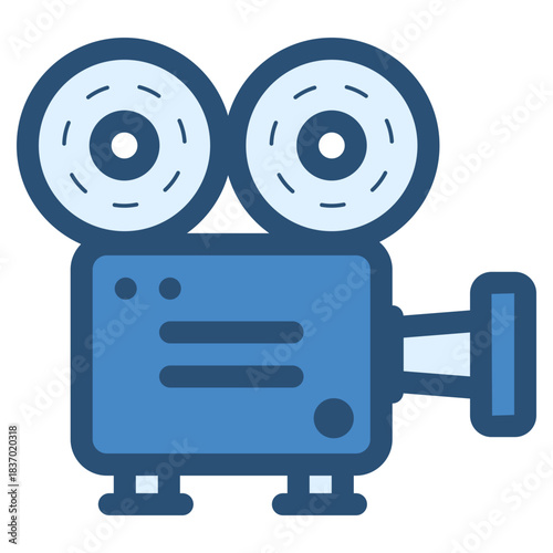vintage movie projector icon