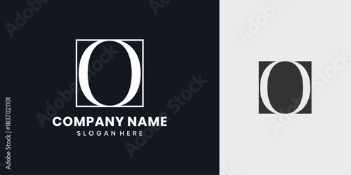 Monogram letter O logo design