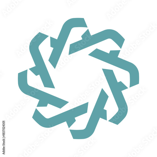 The letters f are arranged in a circle so that they rotate in a wheel