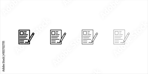Editable registration form vector icon. Part of a large icon set. Perfect for web and app interfaces, presentations, infographics, etc. White background, EPS10.