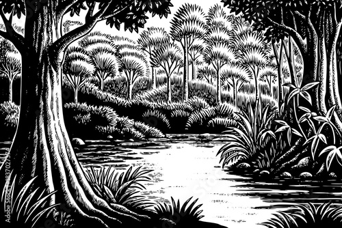 The Amazon Rainforest thrives with dense green canopy, powerful rivers, and extraordinary biodiversity, forming one of the most vital natural regions on the planet