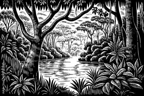 The Amazon Rainforest thrives with dense green canopy, powerful rivers, and extraordinary biodiversity, forming one of the most vital natural regions on the planet