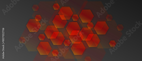 Abstract geometric background with transparent colored figures