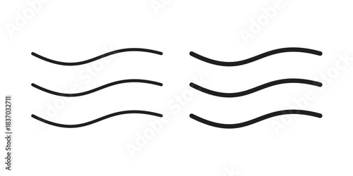 Approximately equal icons symbol, logo illustration. Vector graphics set