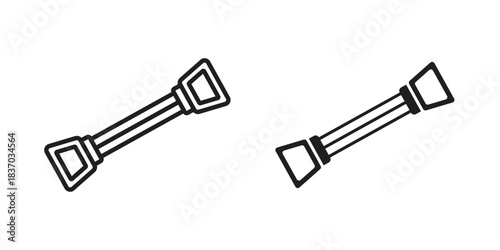 Chest expander icons symbol, logo illustration. Vector graphics set