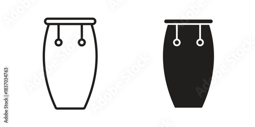 Conga icons symbol, logo illustration. Vector graphics set