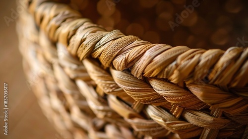 A photo of a handmade woven basket.