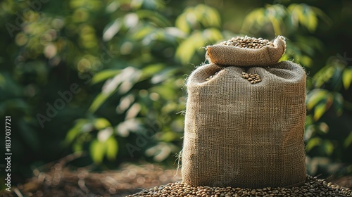 A photo of a hemp seed bag with organic brandi