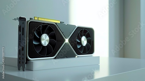 A photo of a high-end graphics card