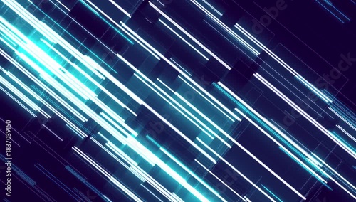 Animated background of different sized lines and rectangles