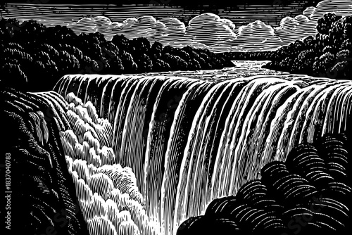 Victoria Falls thunders with massive cascading water and rising mist clouds, forming one of the most powerful and breathtaking natural wonders on Earth