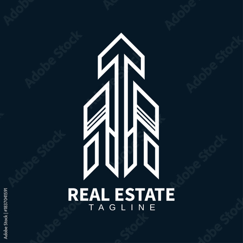 Timeless Luxury Real Estate Logo with Roof Design for Exclusive Realtor and Investment Agency
