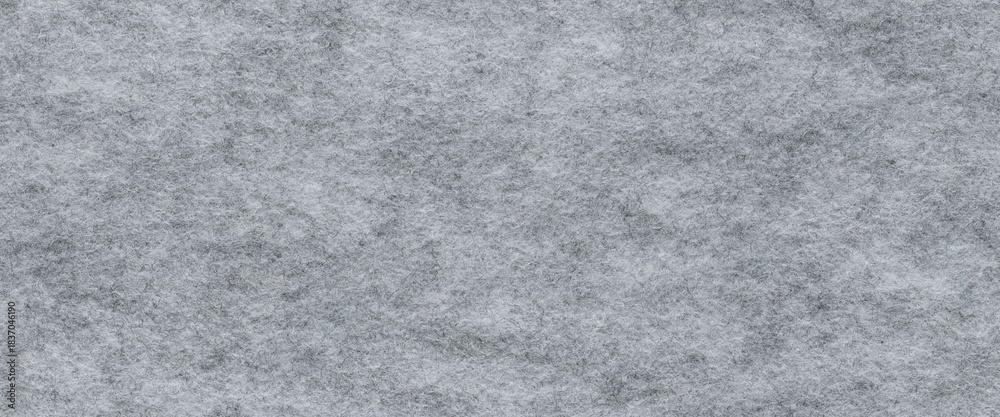 Fototapeta premium Soft light grey seamless felt material. Surface of felted fabric.