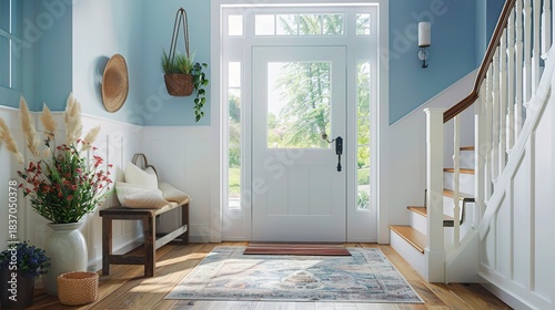 A photo of a home entryway with a new coat of paint.