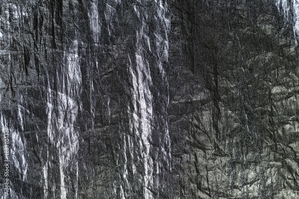 Fototapeta premium Dark Metallic Texture in Black and Silver with Shadows