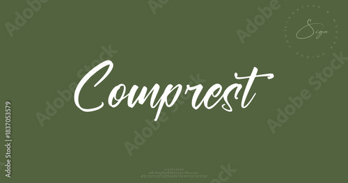 A compact yet stylish handwritten font with neat curves and smooth character.