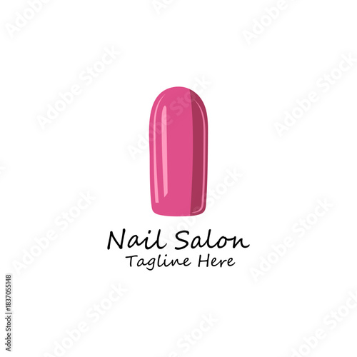Nail Salon Logo, beauty salon logo, spa icon, woman face illustration, girl face vector