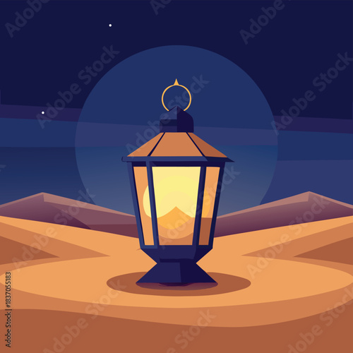 street lamp in the night