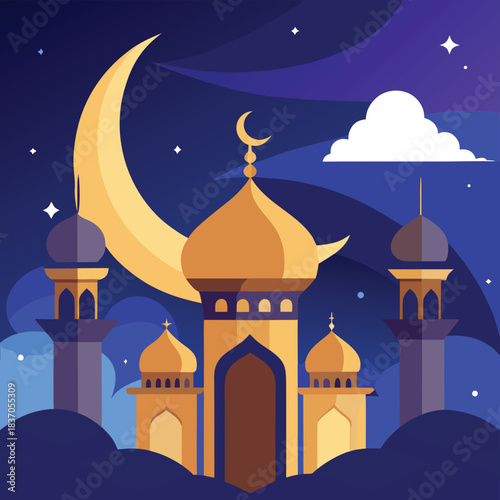 vector illustration of mosque