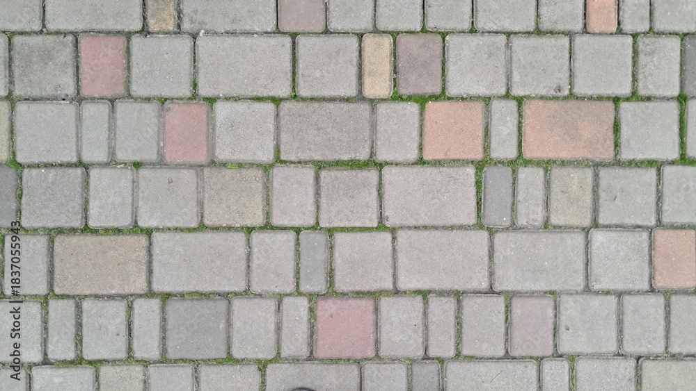 Obraz premium Light Gray Stone Paving Texture