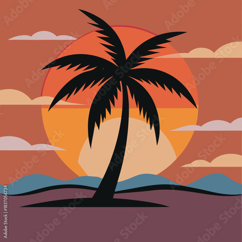 palm tree silhouette