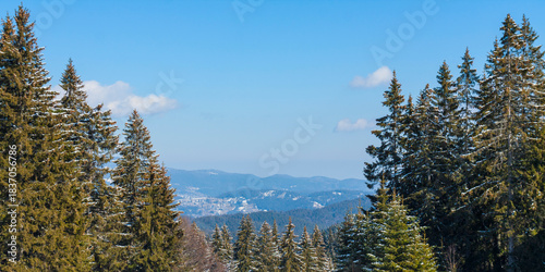 Ski resort Pamporovo in the Rhodopes mountaines in Bulgaria