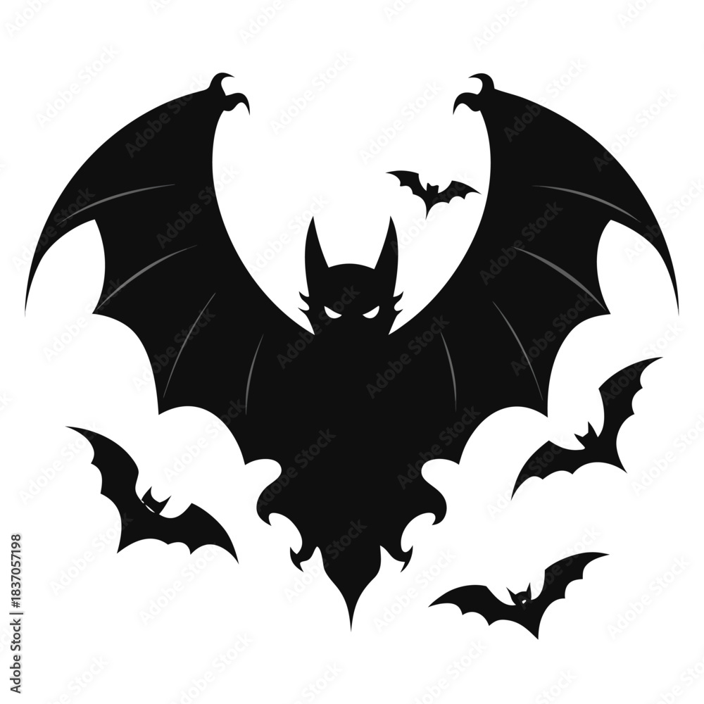 Fototapeta premium set of bats