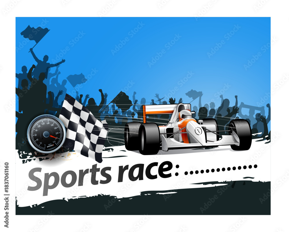 Fototapeta premium year last race.ai