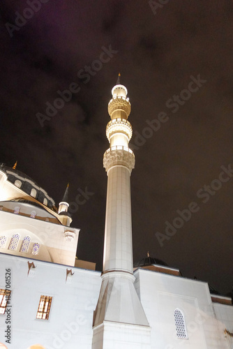Tirana, Albania, October 17th 2025; Standing in awe before the majestic Namazgah Mosque, a symbol of faith, unity, and architectural brilliance in the heart of Tirana.