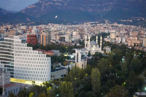  A sweeping view of Tirana, where colorful cityscapes, vibrant life and mountain horizons meet at the heart of Albania.