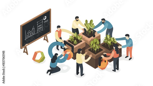 Dedicated Team Members Nurturing Sustainable Business Growth and Investment Strategy