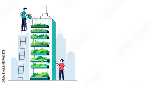 Urban Sustainability and Green Technology: Caring for the Vertical Farming Ecosystem in the Modern City