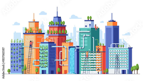 Vertical Farming and Sustainable Urban Development: A Vision for Eco-Friendly Future Cities