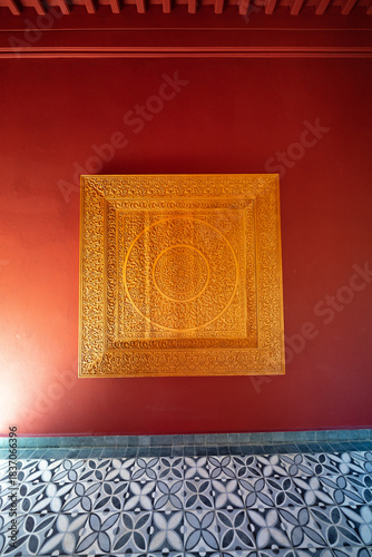 Cuadro en lienzo Jardin secret, Médina, Marrakech, Maroc