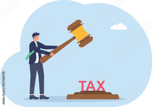 illustration of a decision on the amount of TAX imposed on entrepreneurs
