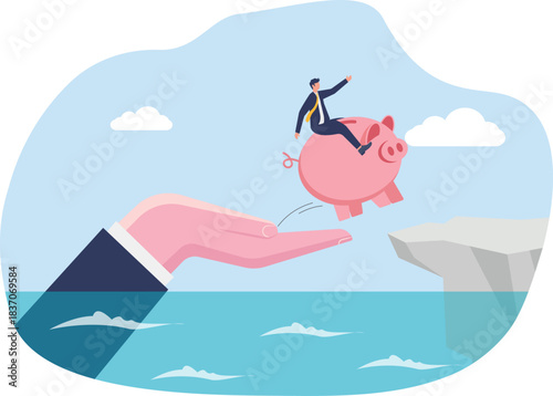 illustration of third-party assistance in saving business investments
