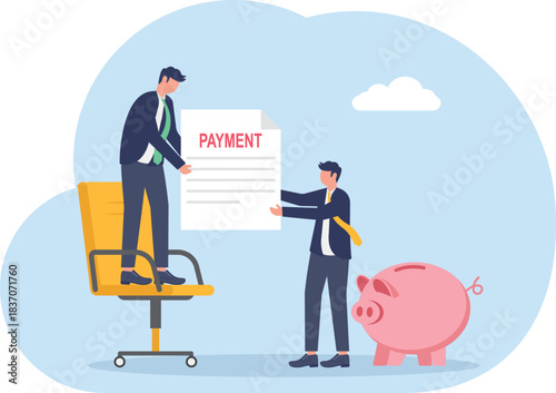 illustration of billing for business expenses and company needs
