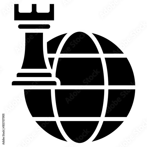 International Strategy glyph icon