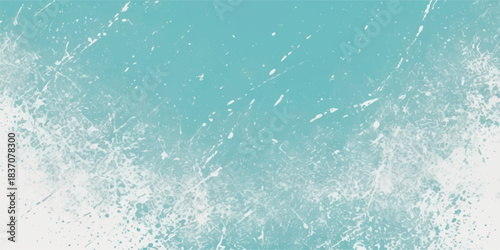 Blue frozen water wave texture background with cold ice pattern