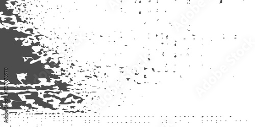 black and white glitch noise texture vector broken transmission. Glitch background. Abstract screen with noise effect. Glitchy noisy background texture with distorted screen pixel overlay effect.