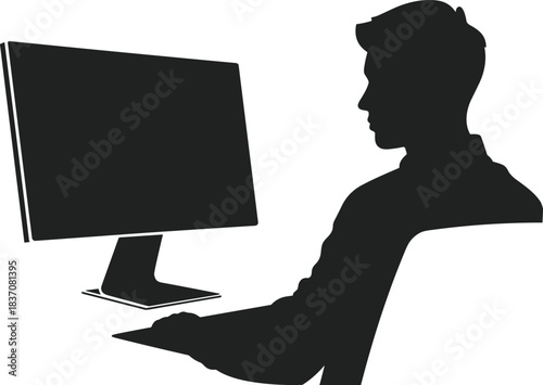 WebProfessional male businessman silhouette in a formal suit giving thumbs-up while holding a blank mobile phone, promoting successful digital technology, quality service, and business recommendation.