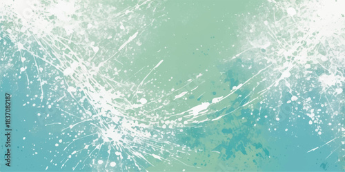 Abstract blue water texture with bubbles, light, ice, and winter snow pattern design illustration