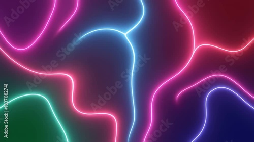 Neon Currents: A Hypnotic Journey Through Electric Color Waves