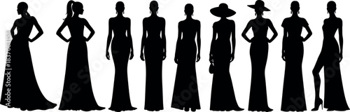 Hot Coffee and Tea Icons Set, Black Silhouette and Outline Vector Symbols for Cafe Menu, Restaurant Drinks, Morning Beverage, and Break Time Graphic.